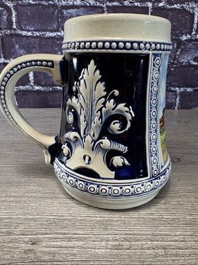 Vintage Original Gerz German Beer Stein Mug Zweibrücken Schloss Stoneware